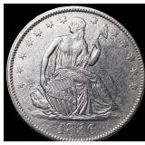 1856 Silver Half Dollar (Seated Liberty) HIGH GRAD