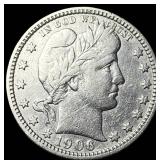 1906 Barber Silver Quarter CLOSELY UNCIRCULATED