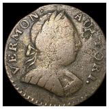 1787 Vermont Copper Coin. LIGHTLY CIRCULATED