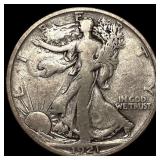 1921-S Silver Walking Liberty Half Dollar  LIGHTL