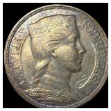 1931 Latvia Silver 5 Lati UNCIRCULATED