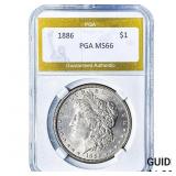 1886 Morgan Silver Dollar PGA MS66