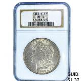 1886-S Morgan Silver Dollar NGC MS61