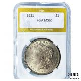 1921 Morgan Silver Dollar PGA MS65