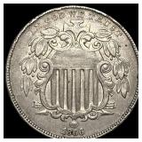1866 Shield Nickel CLOSELY UNCIRCULATED
