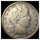 1897-S Silver Half Dollar (Barber) NEARLY UNCIRCUL