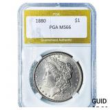 1880 Morgan Silver Dollar PGA MS66