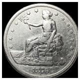 1876-S Silver Trade Dollar NEARLY  UNCIRCULATED