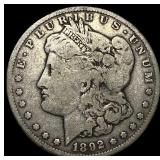 1892-S Silver Morgan Dollar LIGHTLY CIRCULATED