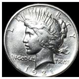 1921 Silver Peace Dollar CHOICE AU