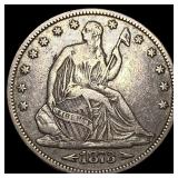 1873 Arrows Seated Liberty Half Dollar CLOSELY UNC