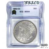 1882-CC Morgan Silver Dollar ICG MS64