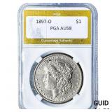 1897-O Morgan Silver Dollar PGA AU58