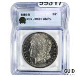 1880-S Morgan Silver Dollar ICG MS61 DMPL