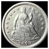 1845 Silver Half Dime UNCIRCULATED