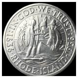 1936 Rhode Island Silver Half Dollar GEM BU
