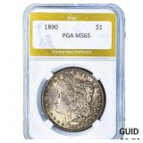 1890 Morgan Silver Dollar PGA MS65
