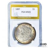 1887 Morgan Silver Dollar PGA MS65