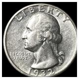 1932-D Washington Silver Quarter UNCIRCULATED