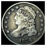 1834 Silver Capped Bust Dime NEARLY  UNCIRCULATED