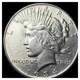 1934 Peace Silver Dollar CHOICE BU