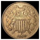 1864 Copper 2-Cent Piece UNCIRCULATED