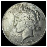 1923-S Silver Peace Dollar CLOSELY  UNCIRCULATED