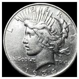 1934 Peace Silver Dollar CHOICE AU