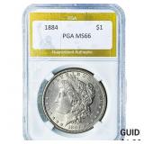 1884 Morgan Silver Dollar PGA MS66