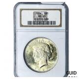 1924 Silver Peace Dollar NGC MS65