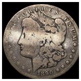 1890-CC Silver Morgan Dollar LIGHTLY CIRCULATED