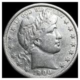 1900-S Silver Barber Half Dollar CHOICE AU
