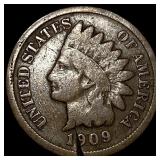 1909-S Indian Head Cent LIGHTLY CIRCULATED