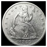 1849-O Silver Half Dollar NEARLY UNCIRCULATED