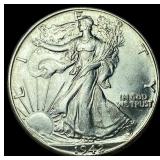 1942-D Silver Walking Liberty Half Dollar  UNCIRC