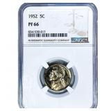 1952 Jefferson Nickel NGC PF66