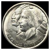 1936 Arkansas Centennial Silver Half Dollar GEM BU