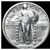 1920-S Standing Liberty Quarter CHOICE AU