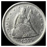 1875-S Silver Twenty Cents CLOSELY UNCIRCULATED