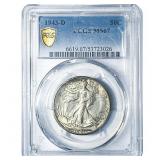 1943-D Walking Liberty Half Dollar PCGS MS67