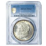 1891-CC Morgan Silver Dollar PCGS MS62