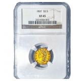 1837 $2.50 Gold Quarter Eagle NGC XF45