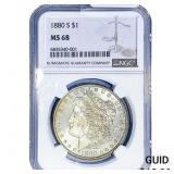 1880-S Morgan Silver Dollar NGC MS68