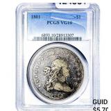 1801 Draped Bust Dollar PCGS VG10