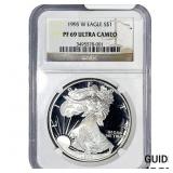 1995-W Silver Eagle NGC PF69 Ultra Cameo