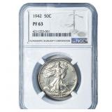 1942 Walking Liberty Half Dollar NGC PF63