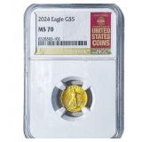 2024 $5 Gold American Eagle 1/10oz NGC MS70