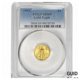 1993 G$5 Eagle 1/10oz PCGS MS69