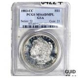 1883-CC Morgan Silver Dollar PCGS MS65 DMPL GSA