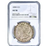 1898-S Morgan Silver Dollar NGC AU58